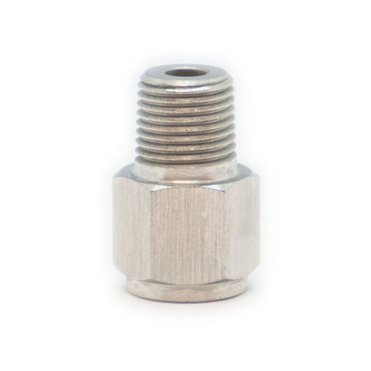 Adapter M10 x 1 Female to 1/8 NPT Male - Stainless Steel