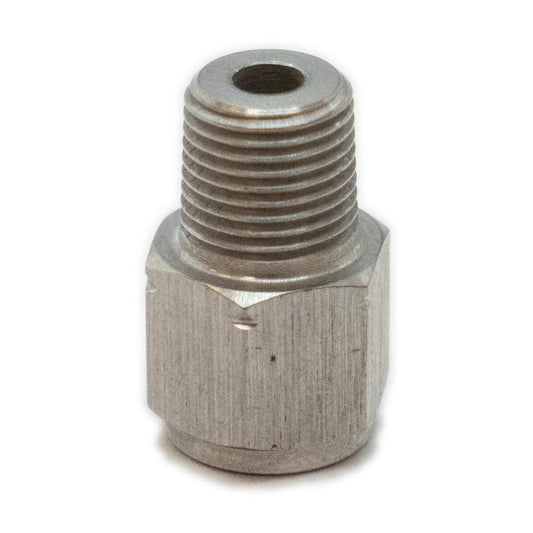 Adapter M10 x 1 Female to 1/8 BSP Male - Stainless Steel