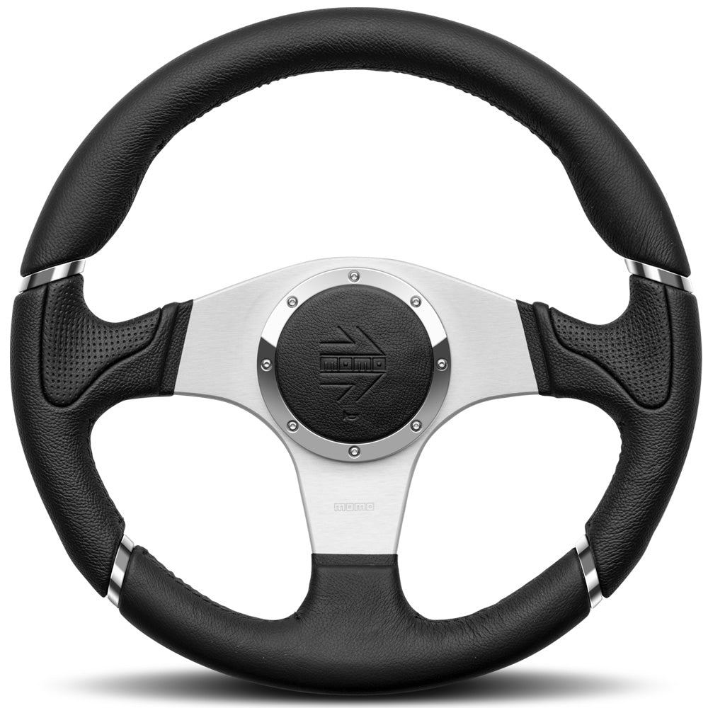 STEERING WHEEL MILLENIUM BLACK LEATHER