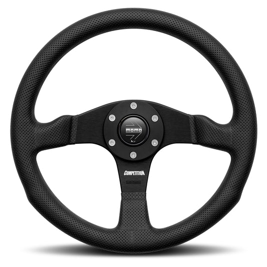 STEERING WHEEL COMPETITION 350MM BLACK LEATHER