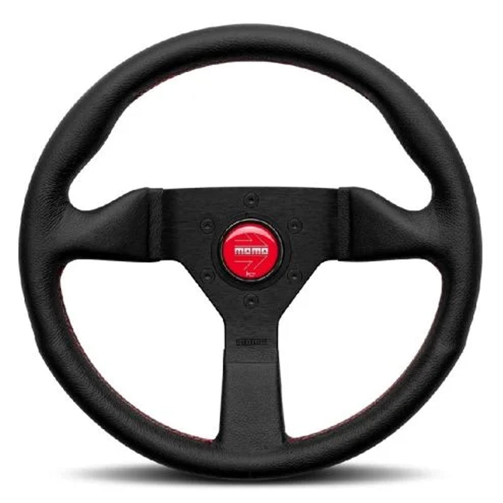 STEERING WHEEL MONTECARLO BLACK LEATHER