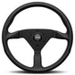 STEERING WHEEL MONTECARLO BLACK LEATHER