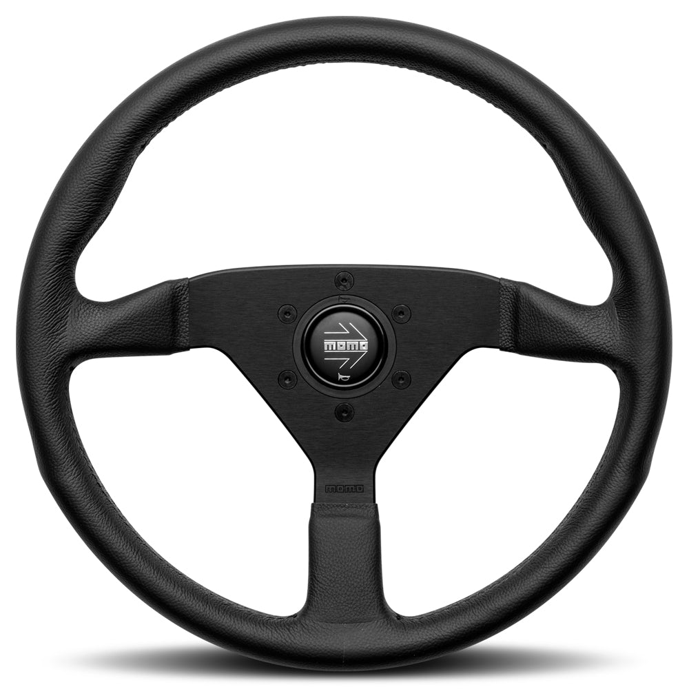 STEERING WHEEL MONTECARLO BLACK LEATHER