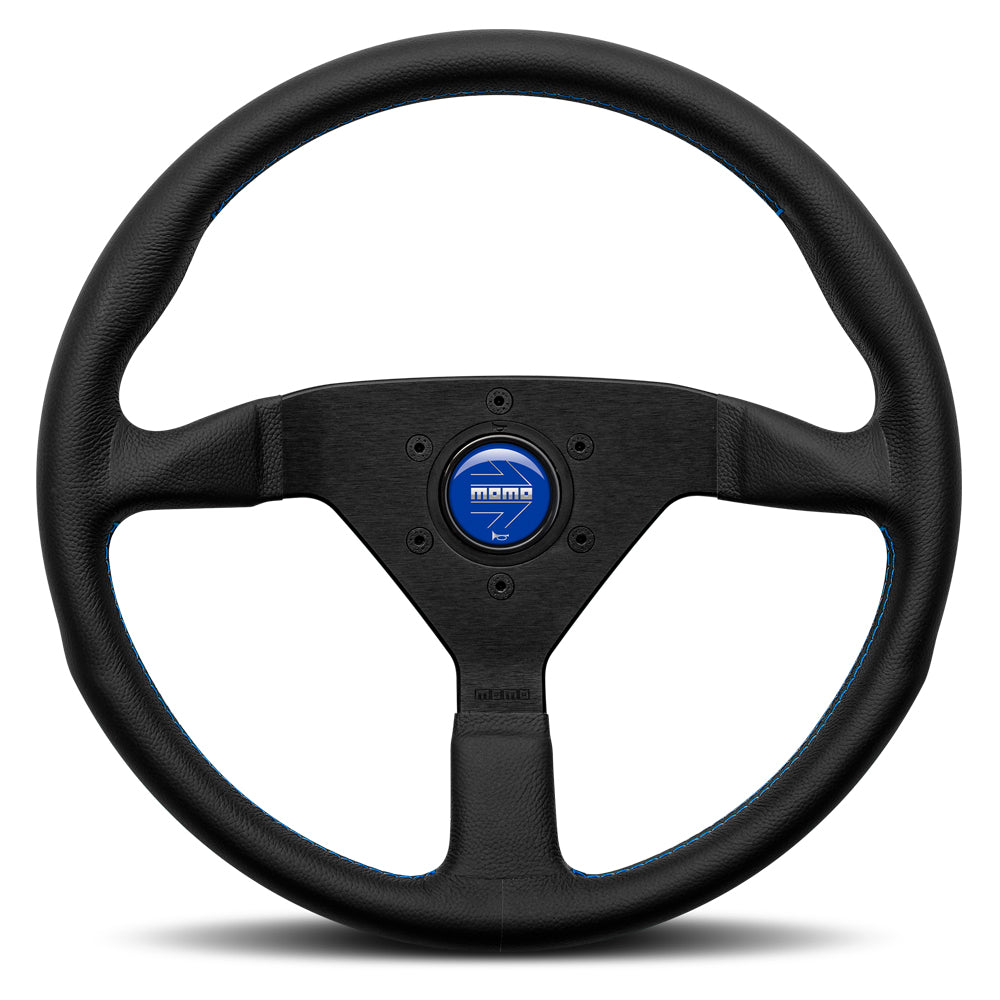 STEERING WHEEL MONTECARLO BLACK LEATHER