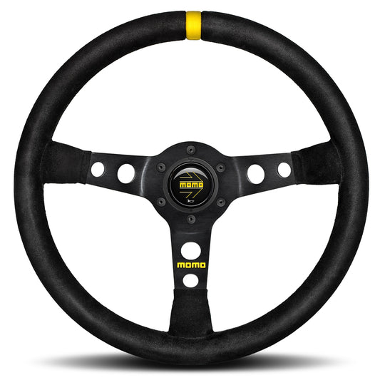 STEERING WHEEL MOD.07 350MM BLACK SUEDE