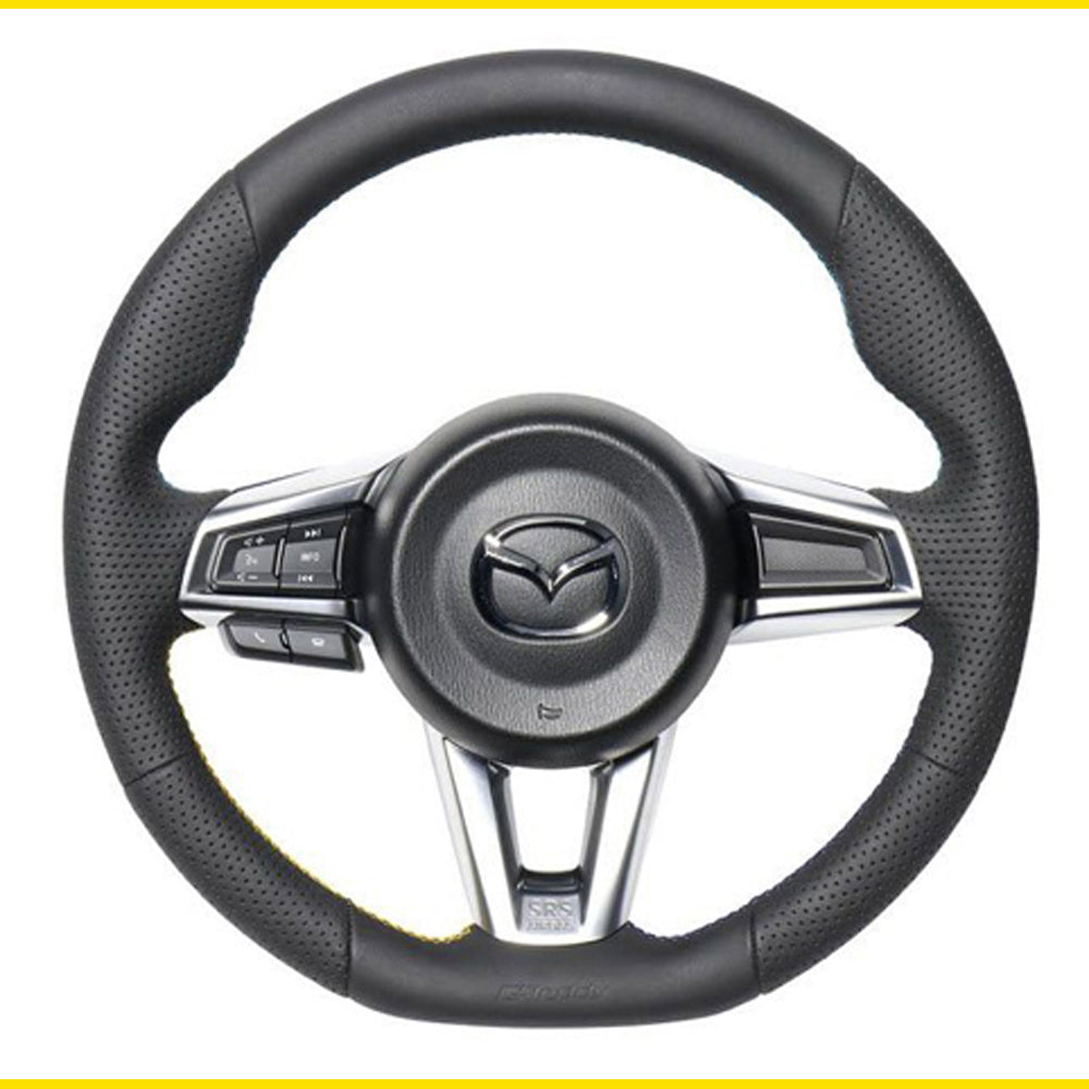 GREDDY STEERING WHEEL ALL LEATHER 3 COLORS STITCH ND5RC