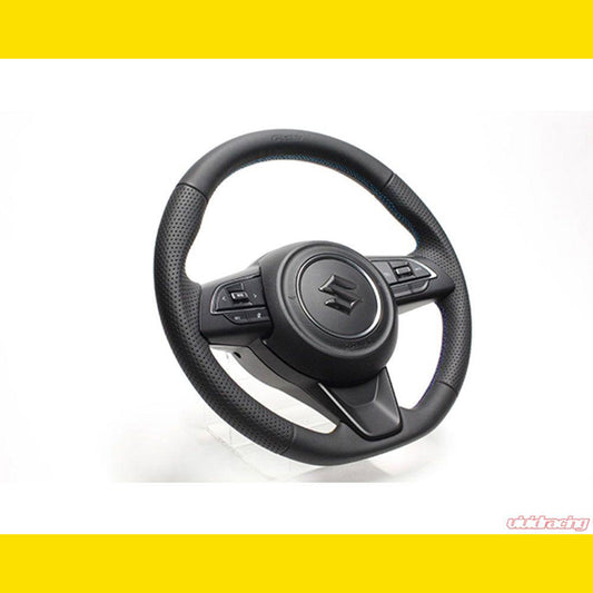 GREDDY STEERING WHEEL ALL LEATHER 3 COLORS STITCH JB64W