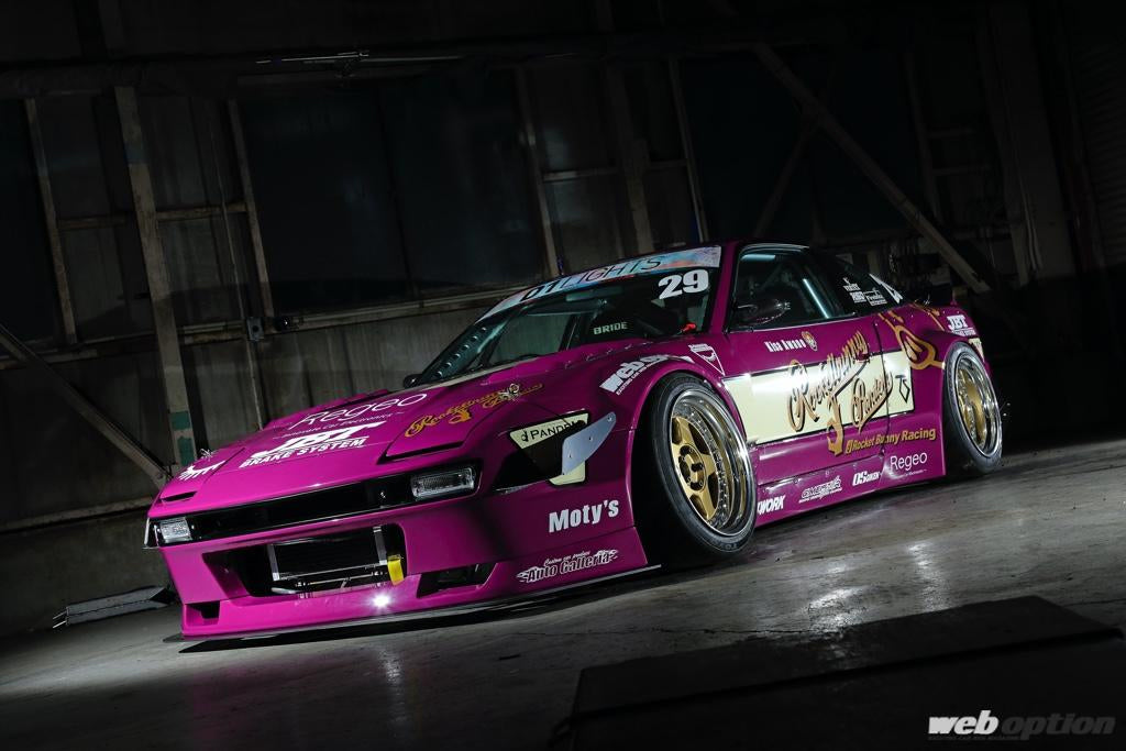 Pandem RPS13 Aero (V3) - Nissan 180SX (240SX) HB Complete Widebody Aero Kit with "ducktail" Wing