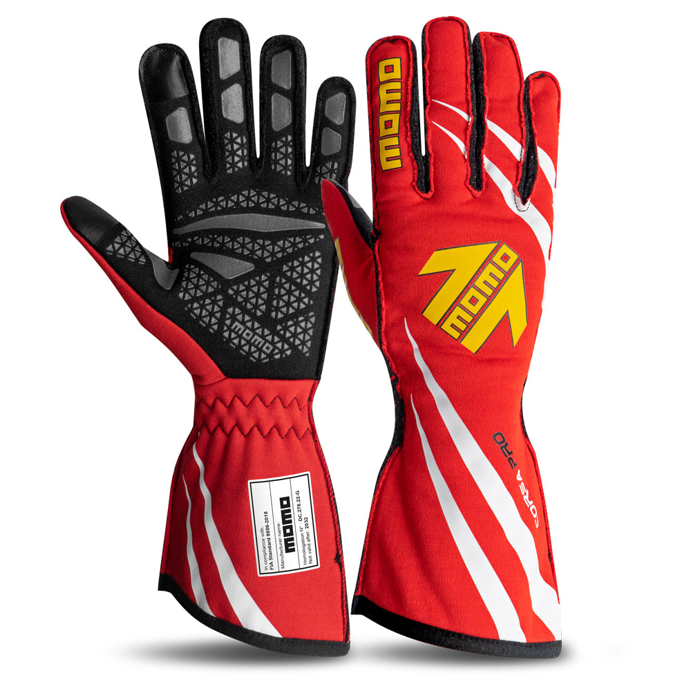 GLOVES CORSA PRO RED FIA