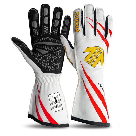 GLOVES CORSA PRO WHITE FIA