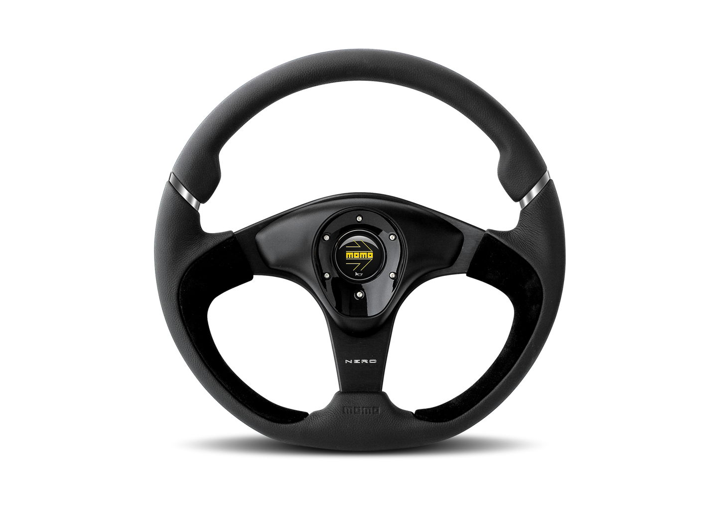 STEERING WHEEL NERO  350MM-BLACK