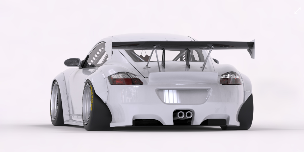 PANDEM PORSCHE CAYMAN 987.1 VER. 2 (09-12) Complete Widebody Aero Kit with GT Wing