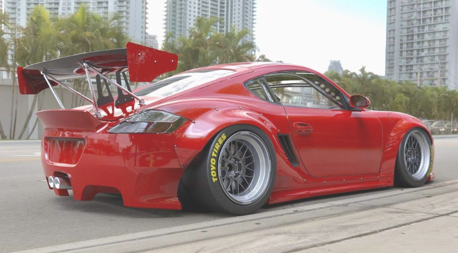 PANDEM PORSCHE CAYMAN 987.1 VER. 2 (09-12) Complete Widebody Aero Kit without GT Wing