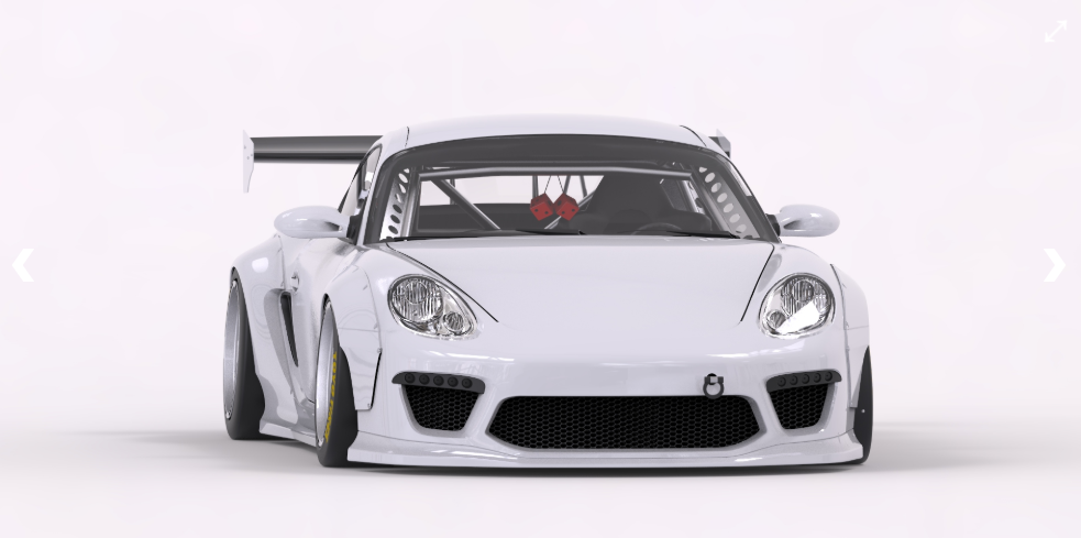 PANDEM PORSCHE CAYMAN 987.1 VER. 2 (09-12) Complete Widebody Aero Kit without GT Wing