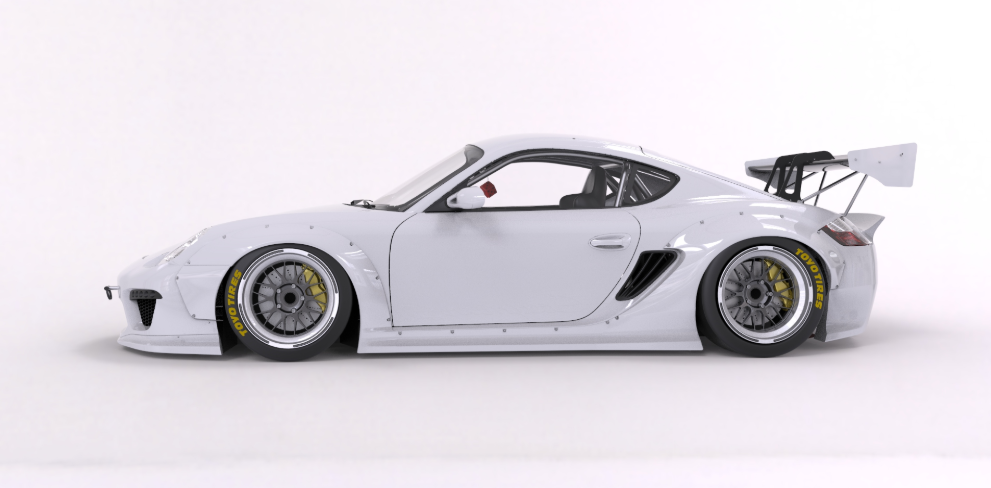 PANDEM PORSCHE CAYMAN 987.1 VER. 2 (09-12) Complete Widebody Aero Kit with GT Wing