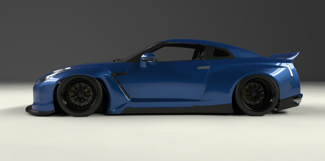 PANDEM NISSAN R35 GT-R Full Widebody Aero Kit VER 2 with GT Wing (FRP)