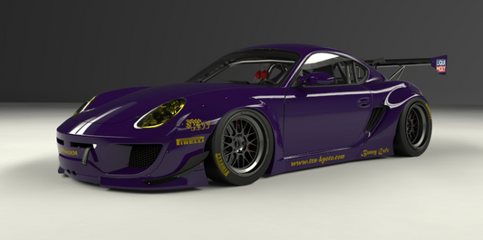 PANDEM PORSCHE CAYMAN 987.1 VER. 1 Complete Widebody Aero Kit with Wing