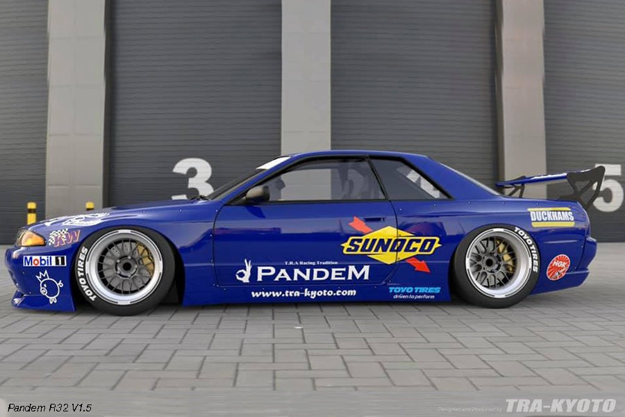 PANDEM NISSAN GTR R32 V1 Full Widebody Aero Kit with Carbon GT Wing