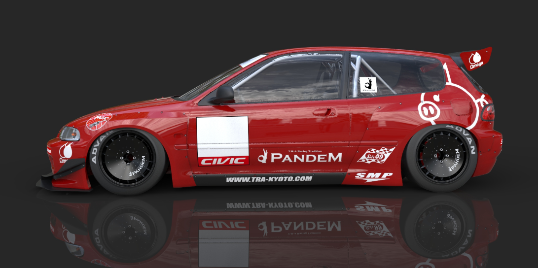 PANDEM HONDA EG CIVIC Complete Widebody Aero Kit