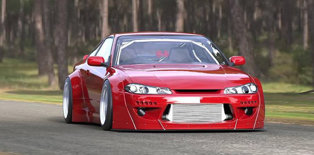 ROCKET BUNNY S15 SILVIA Complete Widebody Aero Kit with Wing