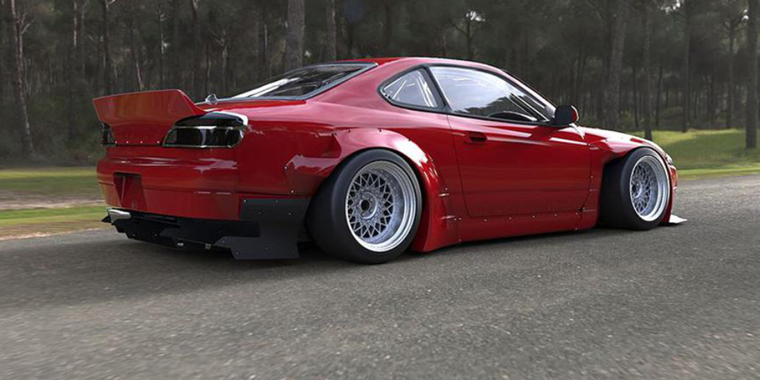 ROCKET BUNNY S15 SILVIA Complete Widebody Aero Kit with Wing