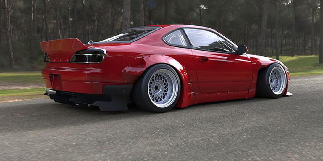 ROCKET BUNNY S15 SILVIA Complete Widebody Aero Kit with Wing