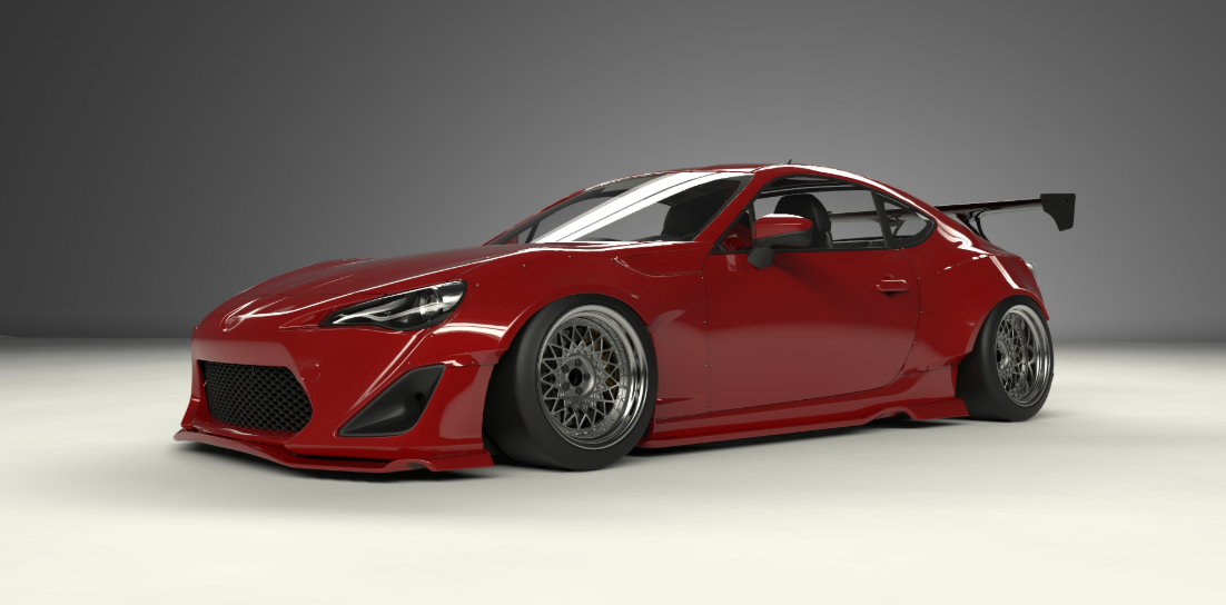 ROCKET BUNNY TOYOTA FT-86 SUBARU BRZ VER.1 WIDE BODY KIT without GT Wing