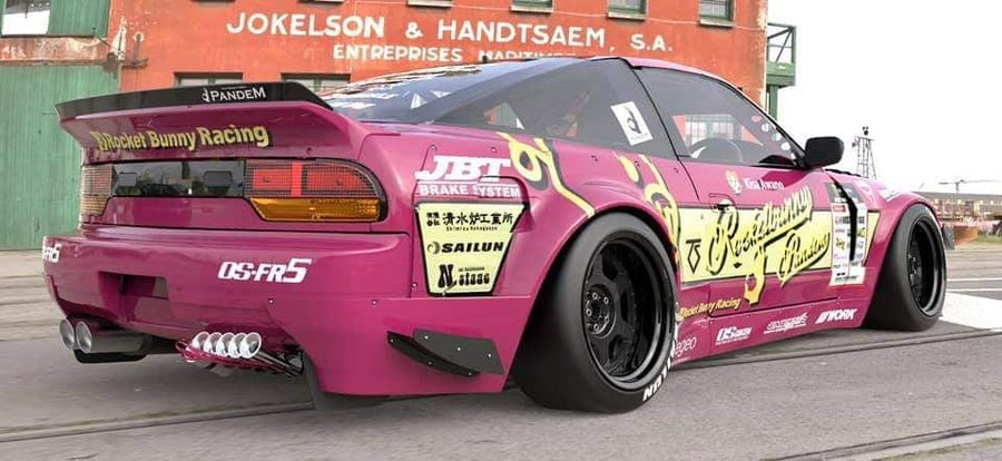 ROCKET BUNNY NISSAN 180SX VER2 Complete Widebody Aero Kit with "ducktail" Wing