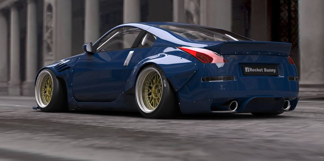 ROCKET BUNNY NISSAN FAIRLADYZ Z33 Complete Widebody with Duck Tail Wing