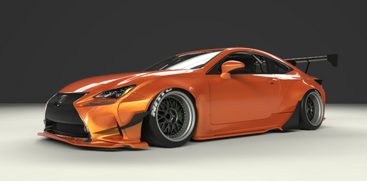 ROCKET BUNNY LEXUS RC/RCF/RC250/RC350 Complete Widebody (V1)  Aero Kit with GT Wing