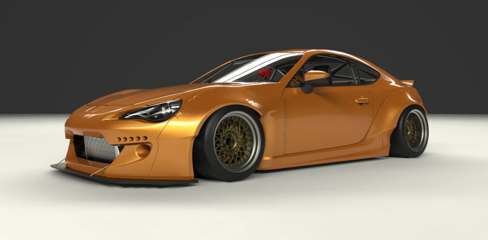 ROCKET BUNNY TOYOTA FT-86 SUBARU BRZ VER.2 Complete Widebody with Duck Tail Wing