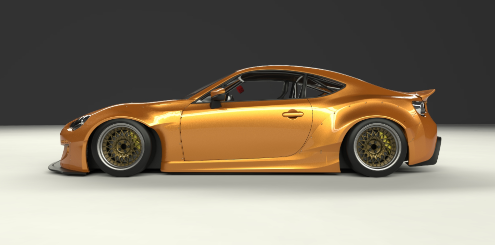 ROCKET BUNNY TOYOTA FT-86 SUBARU BRZ VER.2 Complete Widebody with Duck Tail Wing