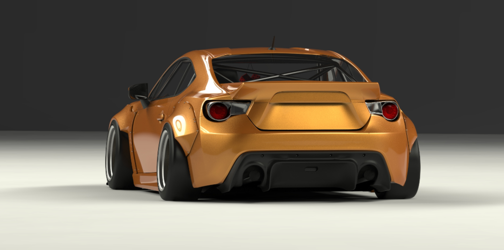 ROCKET BUNNY TOYOTA FT-86 SUBARU BRZ VER.2 Complete Widebody with Duck Tail Wing