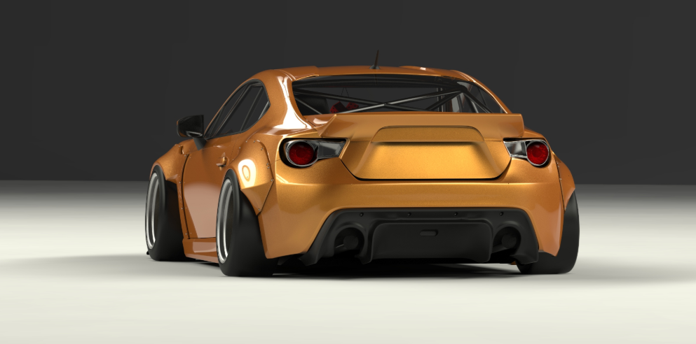 ROCKET BUNNY TOYOTA FT-86 SUBARU BRZ VER.2 Complete Widebody with Duck Tail Wing