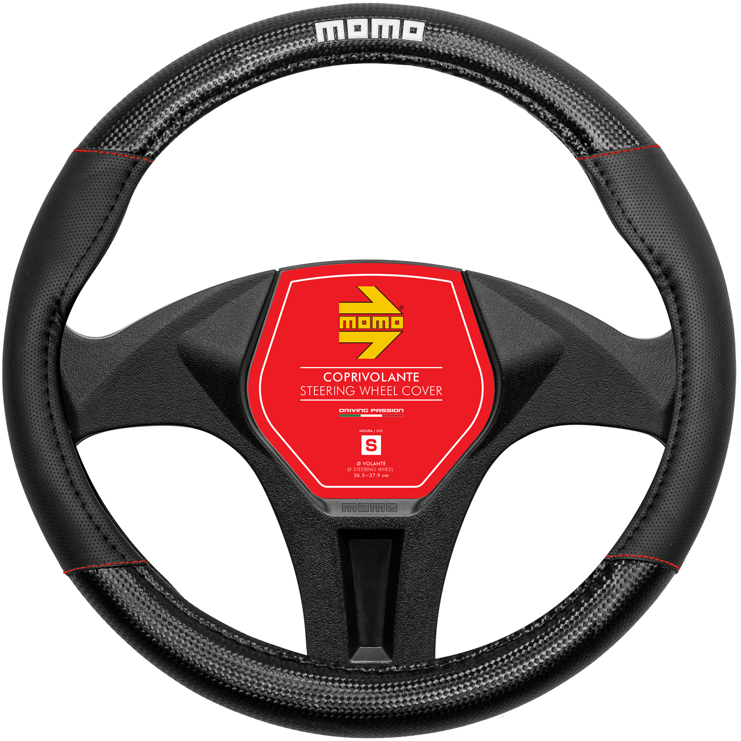 STEERING WHEEL COVER 013 CARBON BLACK