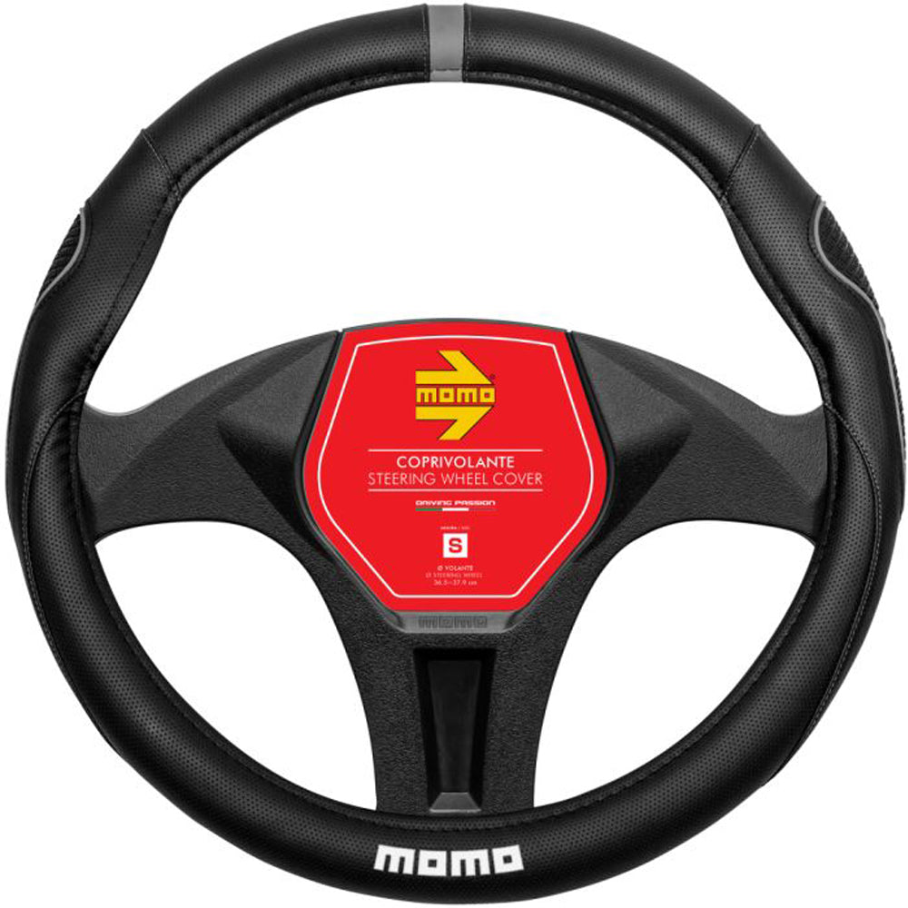 STEERING WHEEL COVER 014 SUPERGRIP BLACK PU