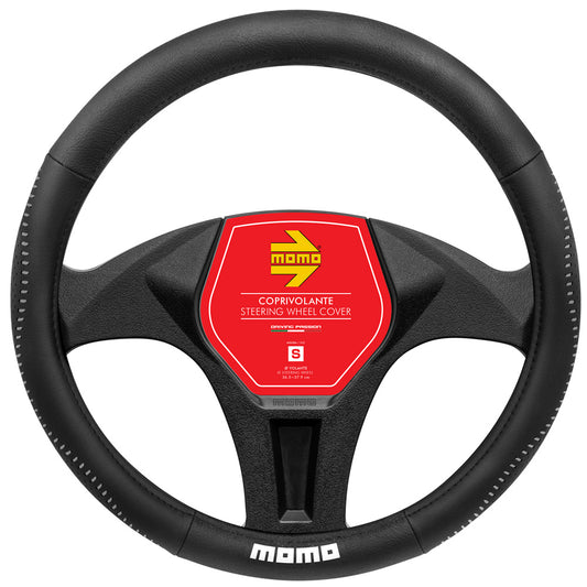 STEERING WHEEL COVER 018 STREET BLACK PU