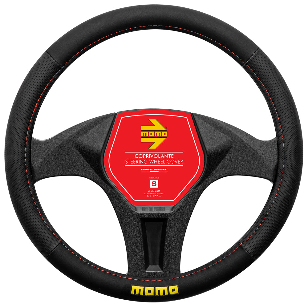 STEERING WHEEL COVER EASY BLACK-BLACK PU