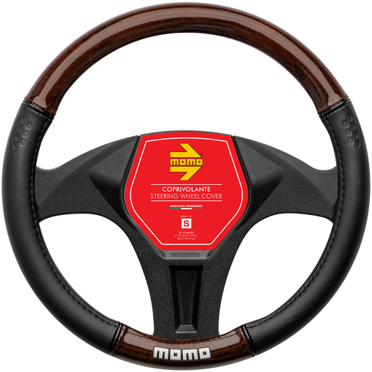 STEERING WHEEL COVER LUXURY WOOD PU