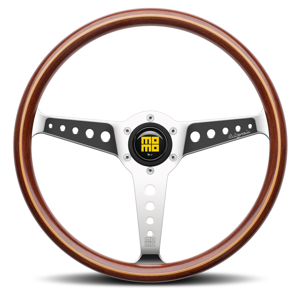 STEERING WHEEL CALIFORNIA HERITAGE BLACK LEATHER 360MMMM