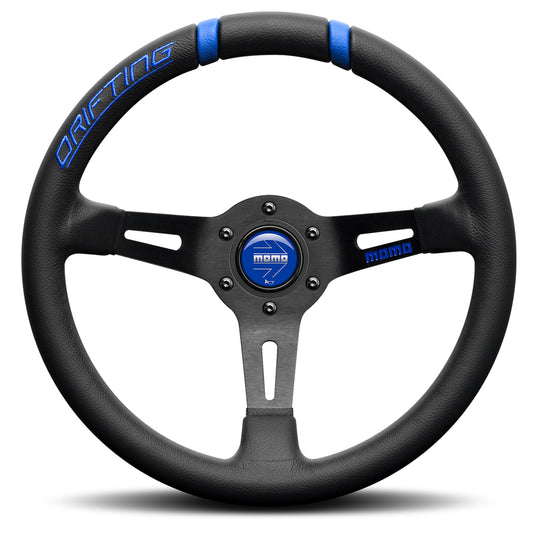 STEERING WHEEL DRIFTING 330MM BLACK-BLUE