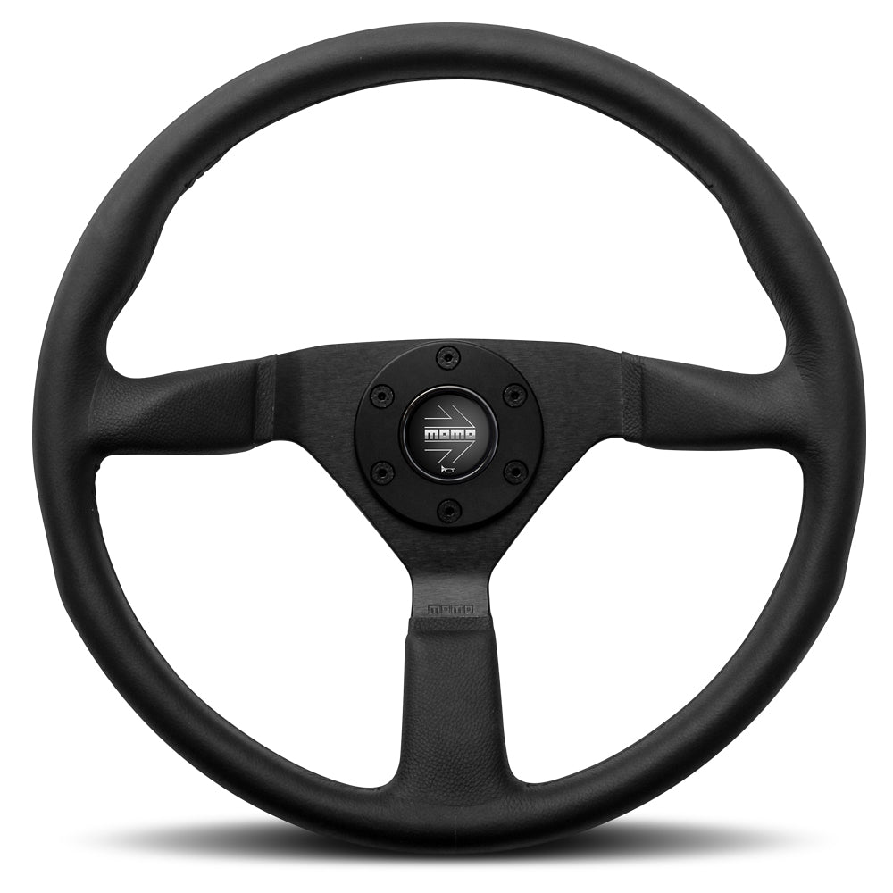 STEERING WHEEL MONTECARLO BLACK LEATHER