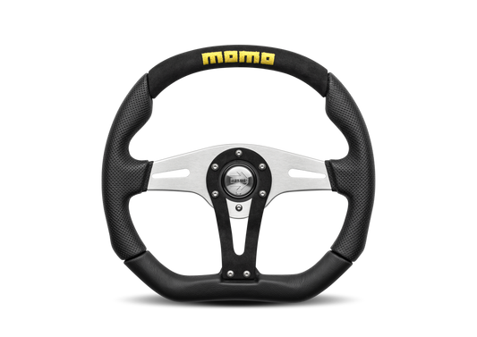 STEERING WHEEL TREK 350MM LEATHER-ALC. BLACK